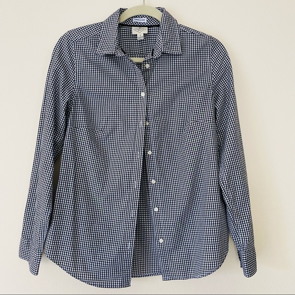 ST John’s Bay plaid wrinkle free 100% Cotton button down shirt top - Picture 5 of 8